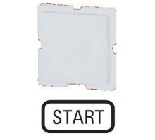 Шильдик START 122TQ25 бел. EATON 063746