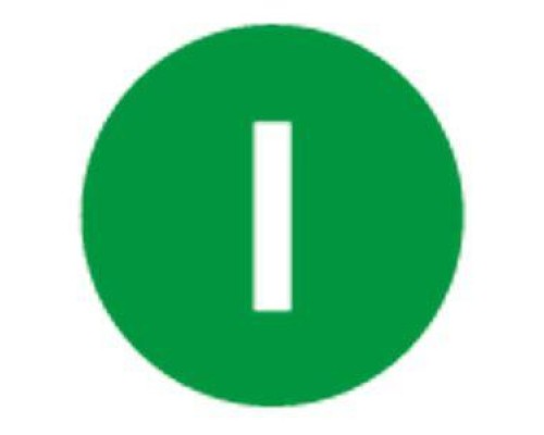 Шильдик кнопочный грибовидный I M22-XDP-G-X1 зел. EATON 218254