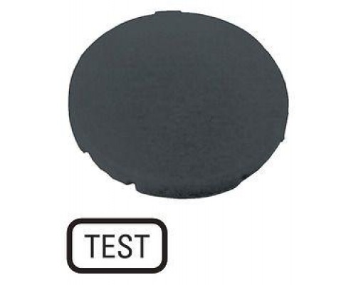 Шильдик кнопочный плоский TEST M22-XD-S-GB9 черн. EATON 218201