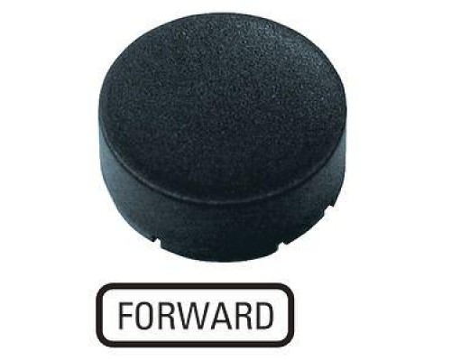 Шильдик кнопочный выступающий FORWARD M22-XDH-S-GB15 черн. EATON 218250
