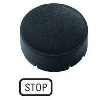 Шильдик кнопочный выступающий СТОП M22-XDH-S-GB0 черн. EATON 218240