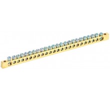 Шина PEN земля-ноль 6х9мм 24/2 (24группы/крепеж по краям) ИЭК YNN11-24-100