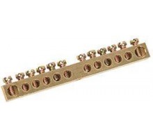 Шина PEN земля-ноль 6х9мм 6/1 (6групп/крепеж по центру) ИЭК YNN10-06-100