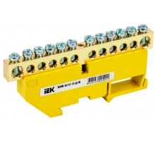 Шина PE земля на DIN-изол. ШНИ-8х12-12-Д-Ж ИЭК YNN10-812-12D-K05