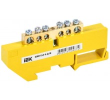 Шина PE земля на DIN-изоляторе ШНИ-6х9-6-Д-Ж ИЭК YNN10-69-6D-K05