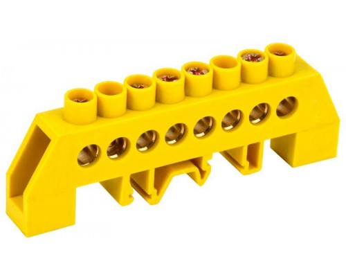 Шина PE земля в комб. DIN-изол. Стойка ШНИ-8х12-8-КС-Ж ИЭК YNN10-812-8DP-K05