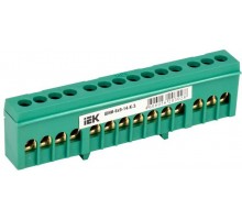 Шина PE земля в корп. изоляции на DIN-рейку ШНИ-6х9-14-К-З ИЭК YNN10-69-14KD-K06