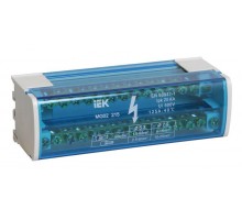 Шина на DIN-рейку в корпусе (кросс-модуль) ШНК 2х15 L+PEN ИЭК YND10-2-15-125