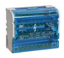 Шина на DIN-рейку в корпусе (кросс-модуль) ШНК 4х11 3L+PEN ИЭК YND10-4-11-125