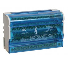 Шина на DIN-рейку в корпусе (кросс-модуль) ШНК 4х15 3L+PEN ИЭК YND10-4-15-125