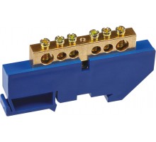 Шина нулевая на DIN-изол. 8х12-6 Navigator 71158