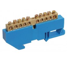 Шина нулевая на DIN-изол. ШНИ-6х9-10-Д-С ИЭК YNN10-69-10D-K07