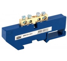 Шина нулевая на DIN-изол. ШНИ 6х9-4-Д-С ИЭК YNN10-69-4D-K07