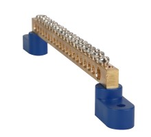 Шина нулевая с двумя изоляторами OptiKit BB-T-PE-S-14-6х9 желт. КЭАЗ 277885