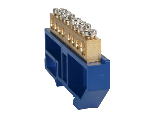 Шина нулевая с изолятором OptiKit BB-D-N-DIN-18-6х9 син. КЭАЗ 277846
