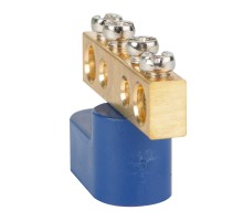Шина нулевая с одним изолятором OptiKit BB-O-N-S-10-6х9 син. КЭАЗ 277926