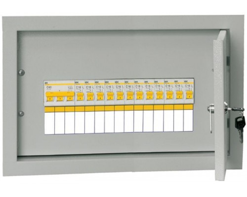 Щит УОЩВ-12/УОЩВ-3-63-12-0 (ВВ63А 12х16А) IP31 ИЭК MSM10-3V-12-31