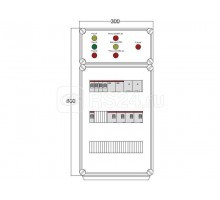 Щит управления электрообогревом FHR 2х1700 D330 (с терморег. и датч. темп.) ПСО DEVIbox DBFR02