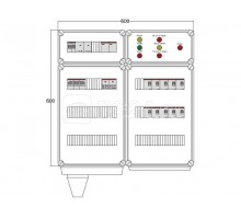 Щит управления электрообогревом FHR 5х4400 D330 (с терморег. и датч. темп.) ПСО DEVIbox DBFR19