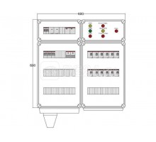 Щит управления электрообогревом FHR 6х4400 D330 (с терморег. и датч. темп.) ПСО DEVIbox DBFR20
