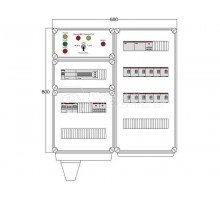Щит управления электрообогревом HR 12х4400 D850 (с терморег.) ПСО DEVIbox DBR032
