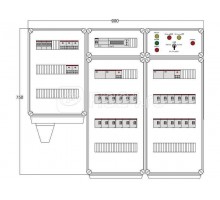 Щит управления электрообогревом HR 24х1700 D850 (с терморег.) ПСО DEVIbox DBR012
