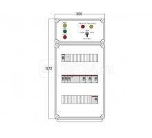 Щит управления электрообогревом HR 4х2800 D330 (с терморег. и датч. темп.) ПСО DEVIbox DBR124