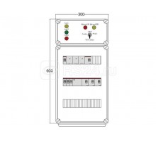 Щит управления электрообогревом HR 4х4400 3хD330 (с терморег. и датч. темп.) ПСО DEVIbox DBR166