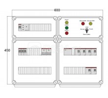 Щит управления электрообогревом HR 6х4400 D316 (с терморег. и датч. темп.) ПСО DEVIbox DBR102