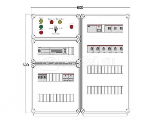 Щит управления электрообогревом HR 9х2800 D850 (с терморег.) ПСО DEVIbox DBR019