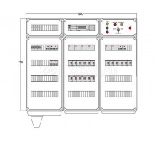Щит управления электрообогревом HS 18х2800 D850 (с терморег.) ПСО DEVIbox DBS022
