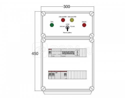 Щит управления электрообогревом HS 1х1700 D850 (с терморег.) ПСО DEVIbox DBS001