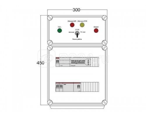 Щит управления электрообогревом HS 1х4400 D850 (с терморег.) ПСО DEVIbox DBS025