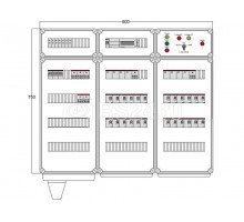 Щит управления электрообогревом HS 24х1700 D850 (с терморег.) ПСО DEVIbox DBS012