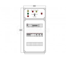 Щит управления электрообогревом HS 3х2800 D850 (с терморег.) ПСО DEVIbox DBS015