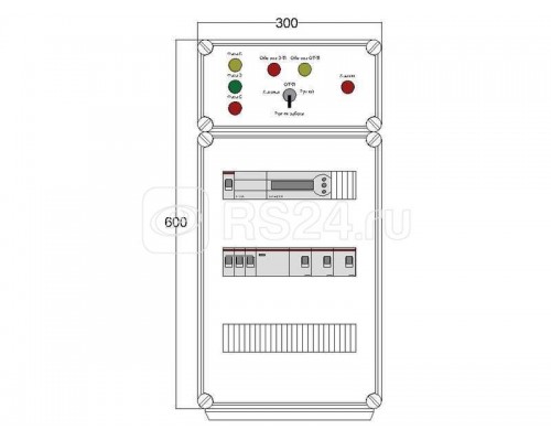 Щит управления электрообогревом HS 3х4400 D850 (с терморег.) ПСО DEVIbox DBS027