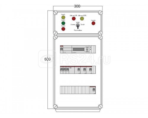 Щит управления электрообогревом HS 4х1700 D850 (с терморег.) ПСО DEVIbox DBS004