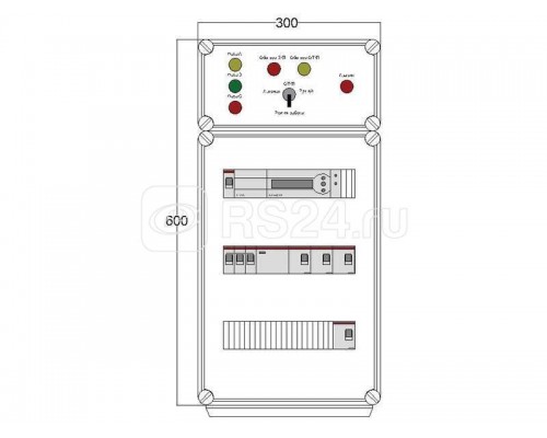 Щит управления электрообогревом HS 4х2800 D850 (с терморег.) ПСО DEVIbox DBS016