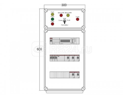 Щит управления электрообогревом HS 5х2800 D850 (с терморег.) ПСО DEVIbox DBS017