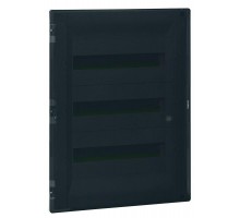 Щиток распределительный СП Practibox3 IK 07 3 рейки 54мод. с клеммник. заземл. и нейтрали IP40 прозр. дверь Leg 401758