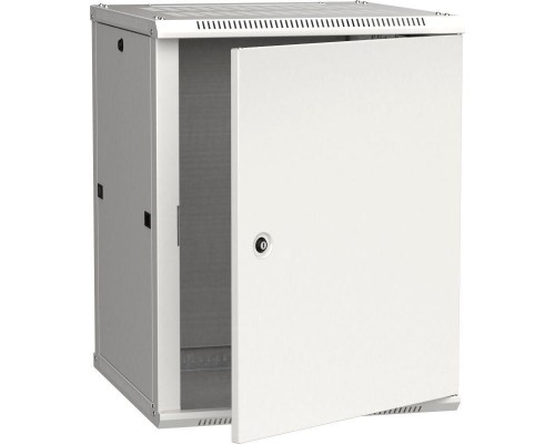 Шкаф 19 дюйм LINEA W 12U 600х600мм настен. метал. дверь RAL7035 ITK LWR3-12U66-MF