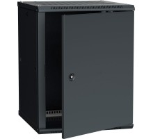 Шкаф 19 дюйм LINEA W 12U 600х600мм настен. метал. дверь RAL9005 ITK LWR5-12U66-MF