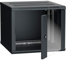 Шкаф 19 дюйм LINEA W 6U 600х600мм настен. стекл. дверь RAL9005 ITK LWR5-06U66-GF