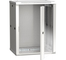 Шкаф 19дюйм LINEA W 12U 600х450мм настен. стекл. дверь RAL7035 ITK LWR3-12U64-GF