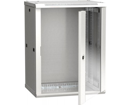 Шкаф 19дюйм LINEA W 12U 600х450мм настен. стекл. дверь RAL7035 ITK LWR3-12U64-GF