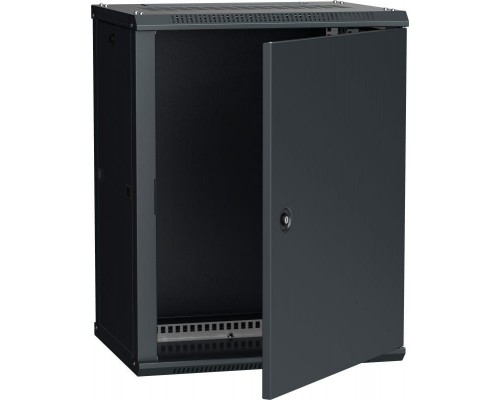 Шкаф 19дюйм LINEA W 15U 600х450мм настен. метал. дверь RAL9005 ITK LWR5-15U64-MF