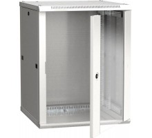 Шкаф 19дюйм LINEA W 15U 600х600мм стекл. дверь RAL7035 ITK LWR3-15U66-GF