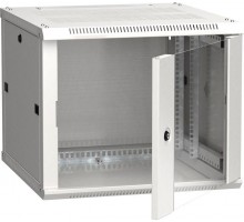 Шкаф 19дюйм LINEA W 6U 600х600мм настен. стекл. дверь RAL7035 ITK LWR3-06U66-GF