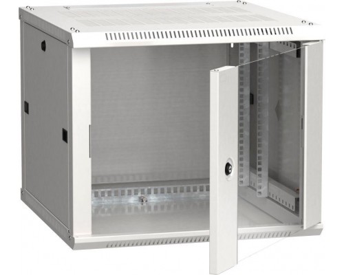 Шкаф 19дюйм LINEA W 6U 600х600мм настен. стекл. дверь RAL7035 ITK LWR3-06U66-GF