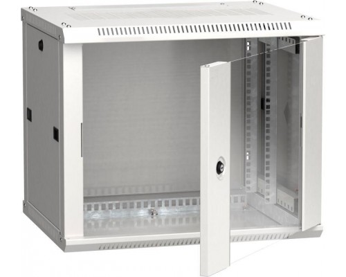 Шкаф 19дюйм LINEA W 9U 600х450мм настен. стекл. дверь RAL7035 ITK LWR3-09U64-GF